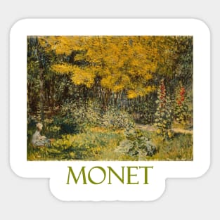 Le Jardin by Claude Monet Sticker